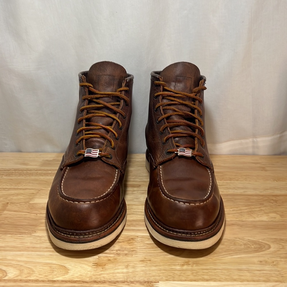 RED Wing heritage 1907 Moc toe boots size 13 D